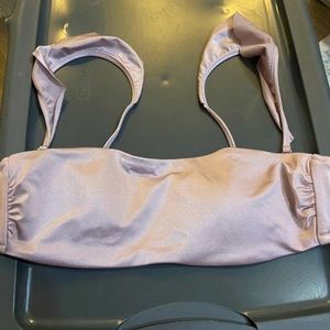 Victoria’s Secret Metallic Flutter Sleeve Swim Top